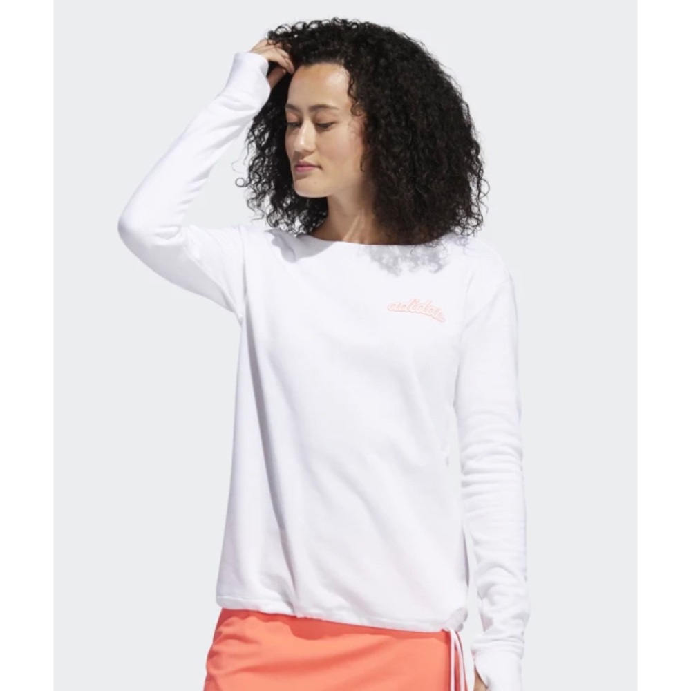 New Adidas Crew Neck Golf Sweatshirt Top